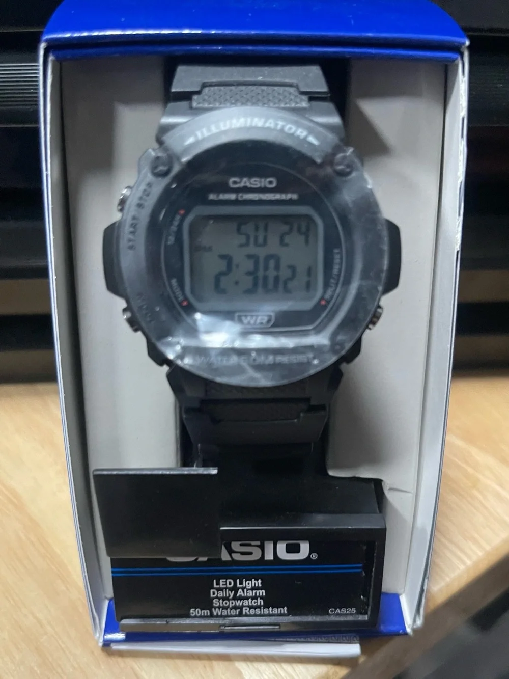 Casio Black Illuminator Digital Alarm Chronograph Watch